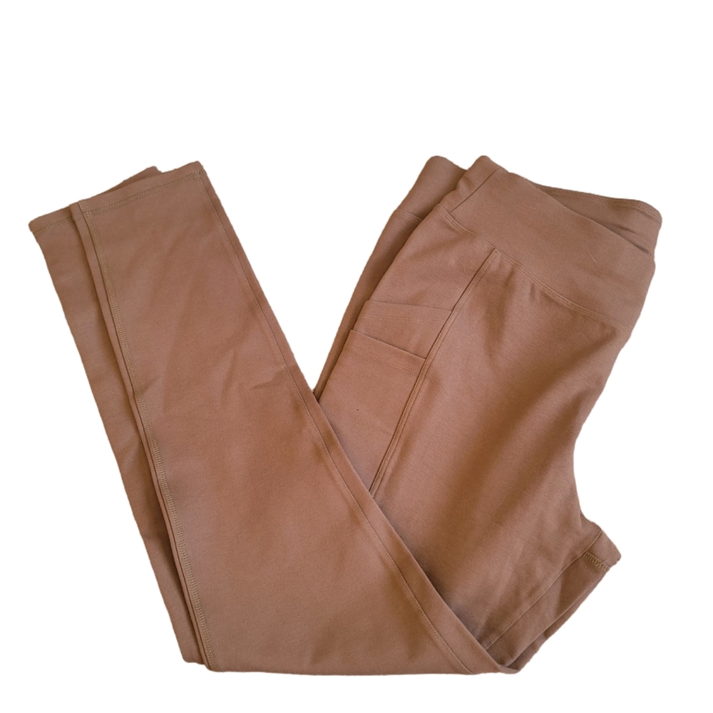 Brand New Brown Activewear Leggings Size Large